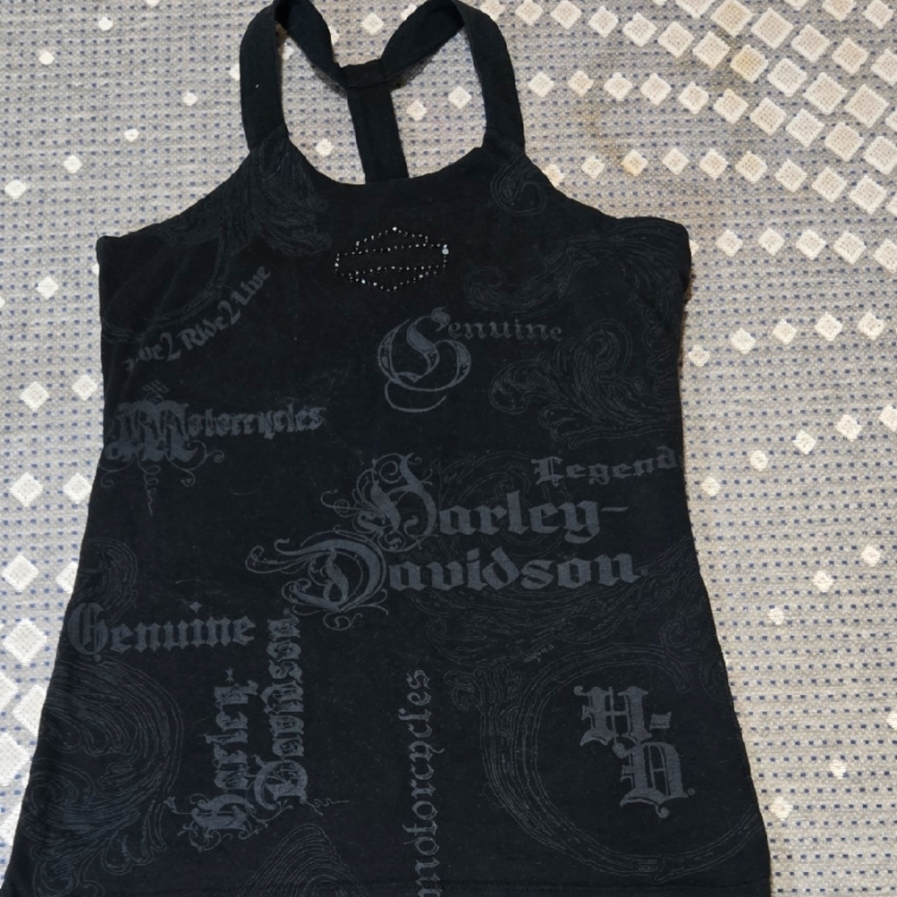Harley-Davidson Women's Black Graphic Tank